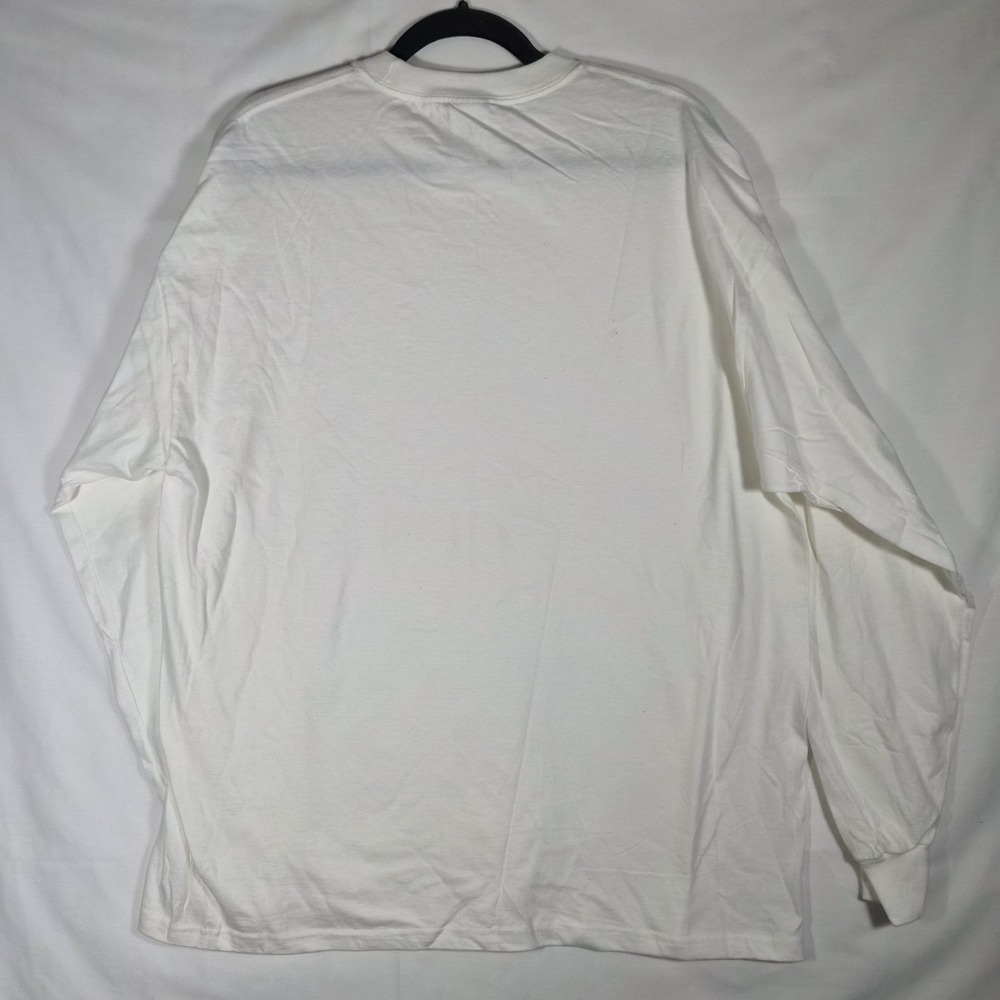 Vintage Y2K Hanes Beefy-T Heavyweight Blank Long Sleeve T Shirt White XL USA... - Picture 3 of 10